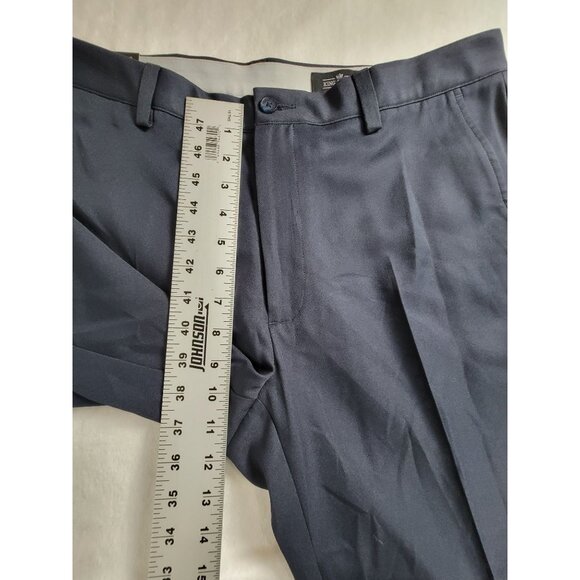 King Street Mens Navy Tailored Dress Pants 38W x 30L Ultra Series Supra-Flex New - Picture 8 of 10